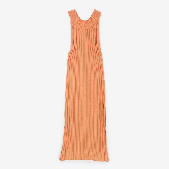 Superdown Milana Knit Mini Dress Size XS Orange Ribbed Bodycon Soft Girl Party - Picture 1 of 5